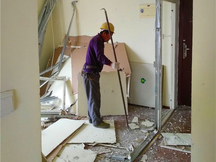 常熟石膏板隔墙拆除