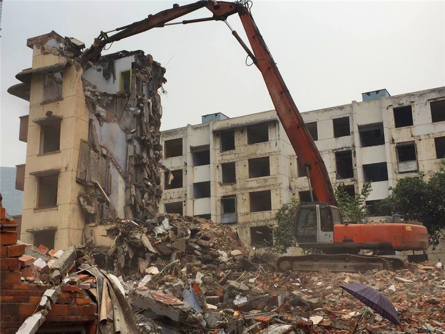 常熟加长臂房屋拆除
